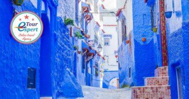 Шефшауэн синий город Марокко
